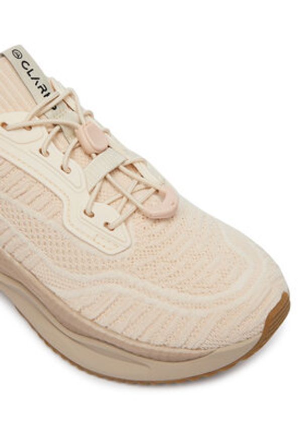Clarks Sneakersy Pace Rise. 26187828 Beżowy. Kolor: beżowy. Materiał: materiał