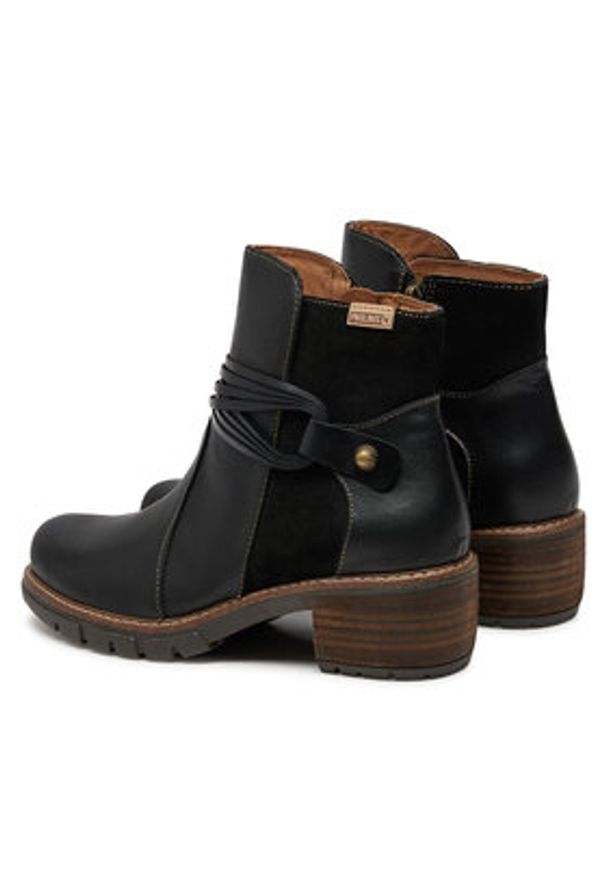 Pikolinos Botki W1T-8906C2 Czarny. Kolor: czarny. Materiał: skóra