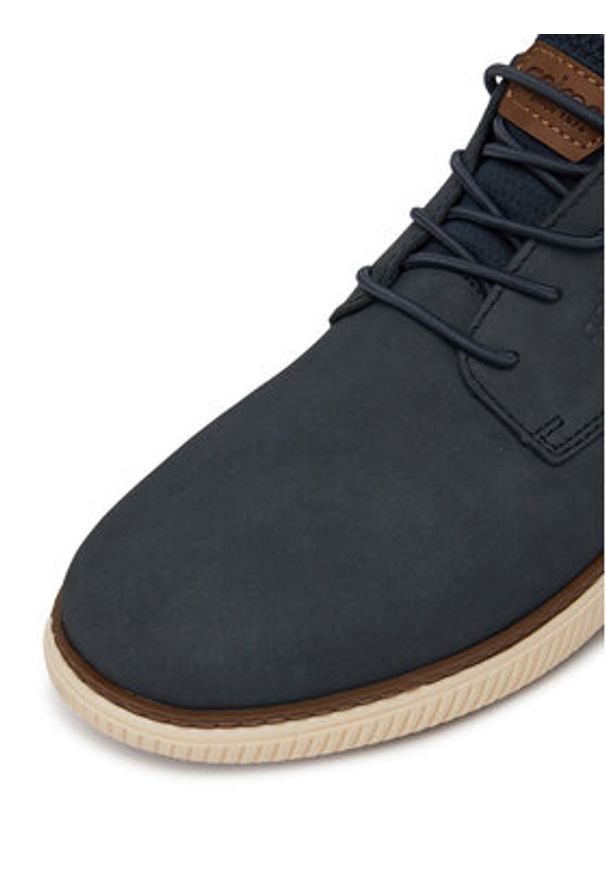 Rieker Sneakersy B3357-14 Granatowy. Kolor: niebieski. Materiał: nubuk, skóra