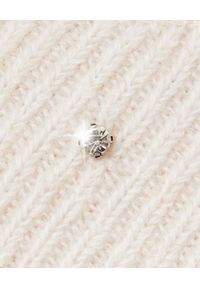 SELF PORTRAIT - Biały sweter z kryształami. Kolor: biały. Materiał: wełna, dzianina #3