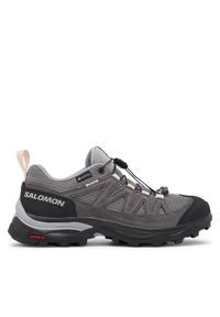 salomon - Salomon Sneakersy X Ward Leather GORE-TEX L47182400 Czarny. Kolor: czarny. Materiał: zamsz, skóra. Technologia: Gore-Tex #1