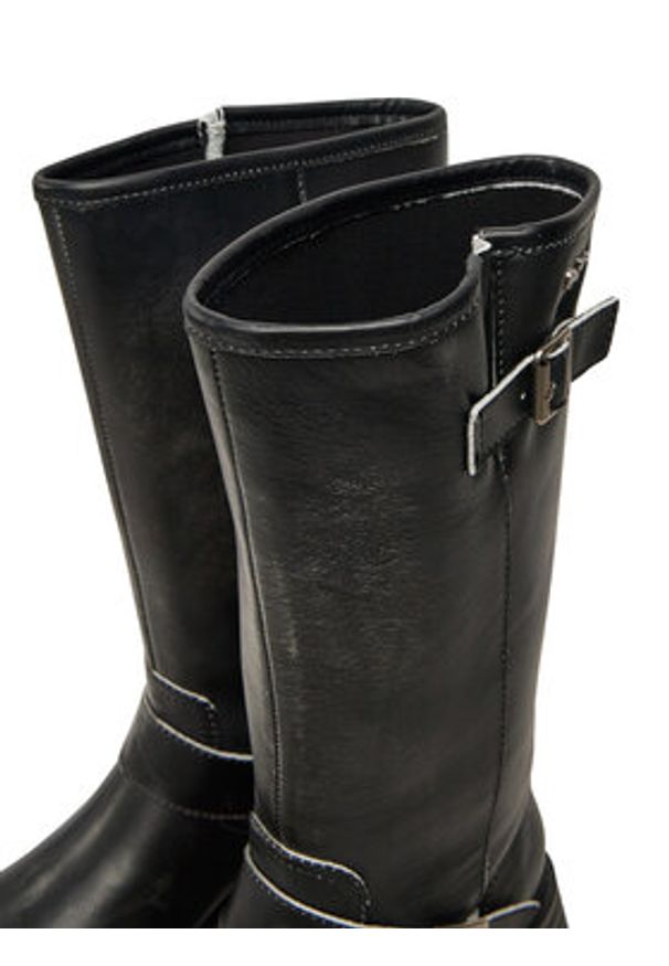 Pepe Jeans Botki PLS50566 Czarny. Kolor: czarny. Materiał: skóra