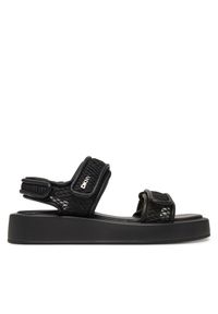 DKNY Sandały Owyn K1514238 Czarny. Kolor: czarny. Materiał: materiał