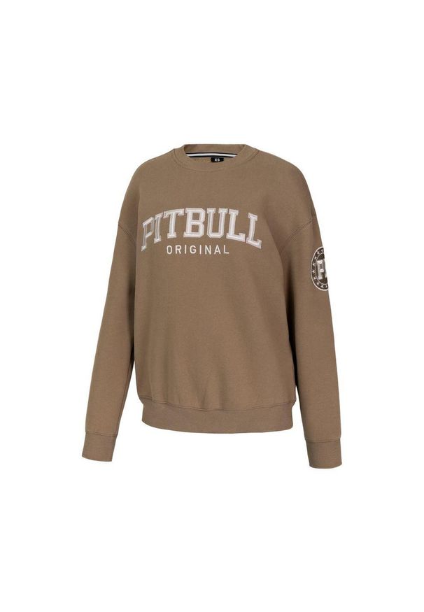 PITBULL - Bluza damska Pitbull oversize Tyrian. Kolor: brązowy