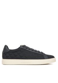 Emporio Armani Sneakersy EM003843 Granatowy. Kolor: niebieski. Materiał: skóra