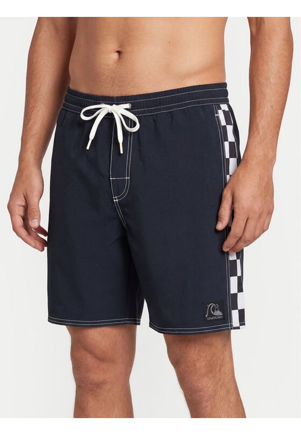 Quiksilver Szorty kąpielowe Original Arch Volley 17 EQYJV04109 Czarny Regular Fit. Kolor: czarny. Materiał: syntetyk