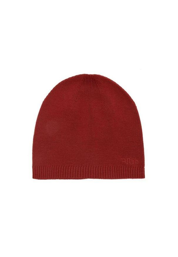 Czapka z wełny merino Rab Merino Beanie. Kolor: czerwony. Materiał: wełna