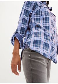 bonprix - Koszula flanelowa. Kolor: niebieski. Długość: długie #2