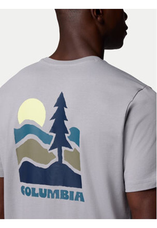 columbia - Columbia T-Shirt Explorers Canyon™ 2036451 Szary Regular Fit. Kolor: szary. Materiał: bawełna