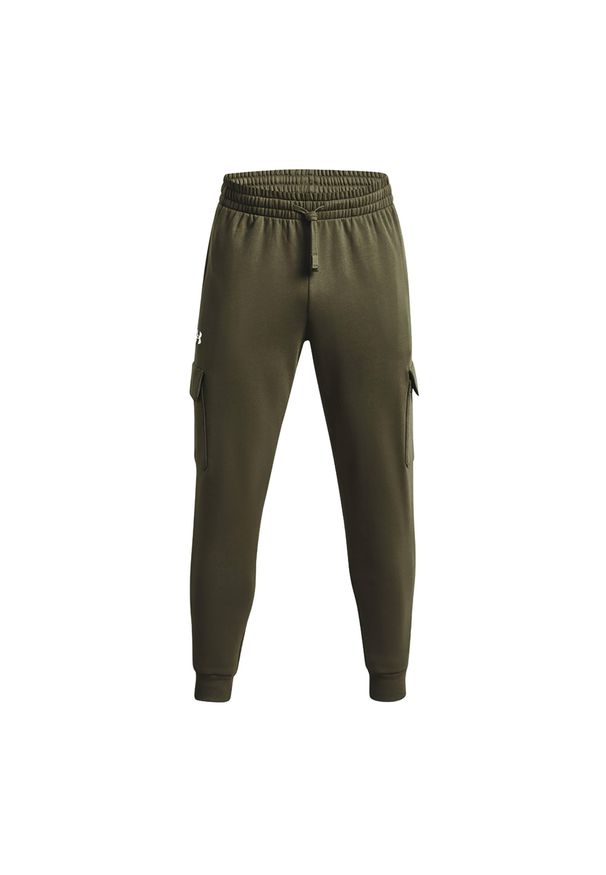 Spodnie męskie Under Armour Rival Fleece Cargo Jogger. Kolor: zielony