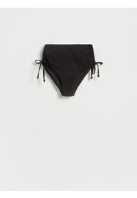 Reserved - Dół od bikini - ciemnobrązowy. Stan: podwyższony. Kolor: brązowy. Materiał: materiał. Wzór: gładki