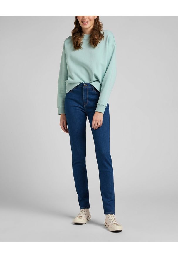 Lee - LEE SCARLETT HIGH DAMSKIE SDPONIE JEANSOWE JEANSY DARK ZURI L626OPOR 112145308