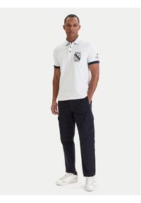 Aeronautica Militare Polo 261PO1915UP00191 Biały Regular Fit. Typ kołnierza: polo. Kolor: biały. Materiał: bawełna #3