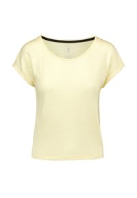 On Running - T-shirt damski ON RUNNING ACTIVE-T FLOW. Kolor: żółty. Materiał: poliester, tkanina, włókno, jedwab, materiał, lyocell. Sezon: lato. Sport: bieganie #1