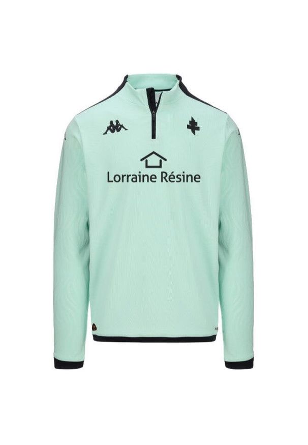 Kappa - Dziecięca bluza dresowa Metz Ablas Pro 8 2024/25. Kolor: wielokolorowy, czarny, zielony. Materiał: dresówka. Sport: piłka nożna