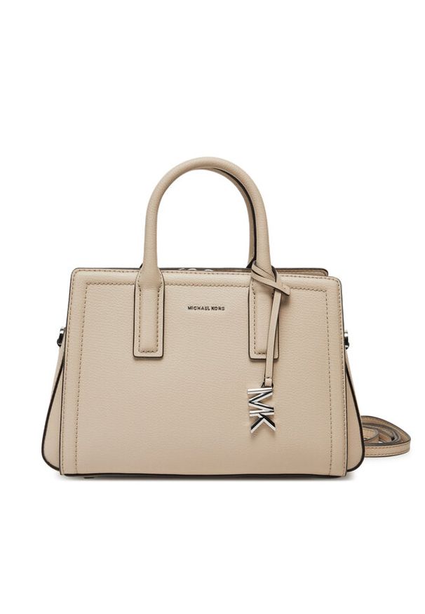 MICHAEL Michael Kors Torebka Laila 30S5S9IS1L Beżowy. Kolor: beżowy. Materiał: skórzane