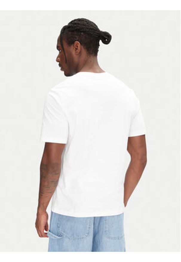 Jack & Jones - Jack&Jones T-Shirt Eljah 12268472 Biały Relaxed Fit. Kolor: biały. Materiał: bawełna