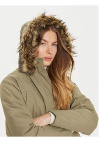 Brave Soul Parka LJK-GREGORY Khaki Regular Fit. Kolor: brązowy. Materiał: syntetyk #6