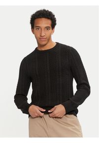 Jack & Jones - Jack&Jones Sweter 12261436 Czarny Regular Fit. Kolor: czarny. Materiał: syntetyk