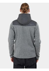 FUNDANGO - Bluza Polarowa Męska Fundango Ashford. Kolor: szary. Materiał: polar. Sport: turystyka piesza