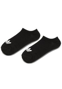 Adidas - adidas Zestaw 3 par niskich skarpet unisex Trefoil Liner S20274 Czarny. Kolor: czarny. Materiał: materiał