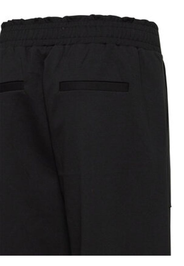 ICHI Spodnie materiałowe 20120199 Czarny Regular Fit. Kolor: czarny. Materiał: syntetyk