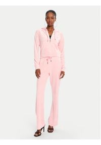 Juicy Couture Spodnie dresowe Tina JCAPW045 Różowy Regular Fit. Kolor: różowy. Materiał: syntetyk #4