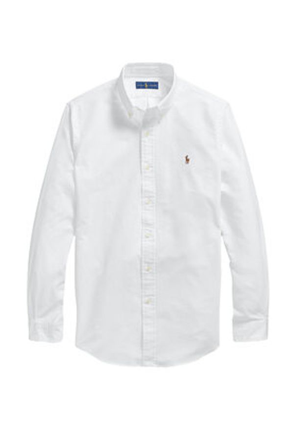 Polo Ralph Lauren Koszula Core Replen 710792041 Biały Custom Fit. Typ kołnierza: polo. Kolor: biały. Materiał: bawełna