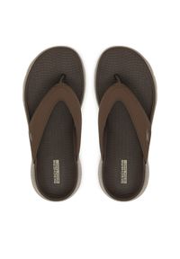 skechers - Skechers Japonki Go Walk Flex Sandal-Vallejo 229202/CHOC Brązowy. Kolor: brązowy. Materiał: syntetyk #1