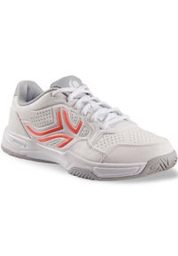 ARTENGO - Buty tenisowe TS190 damskie. Kolor: biały. Materiał: kauczuk. Szerokość cholewki: normalna. Sport: tenis #1