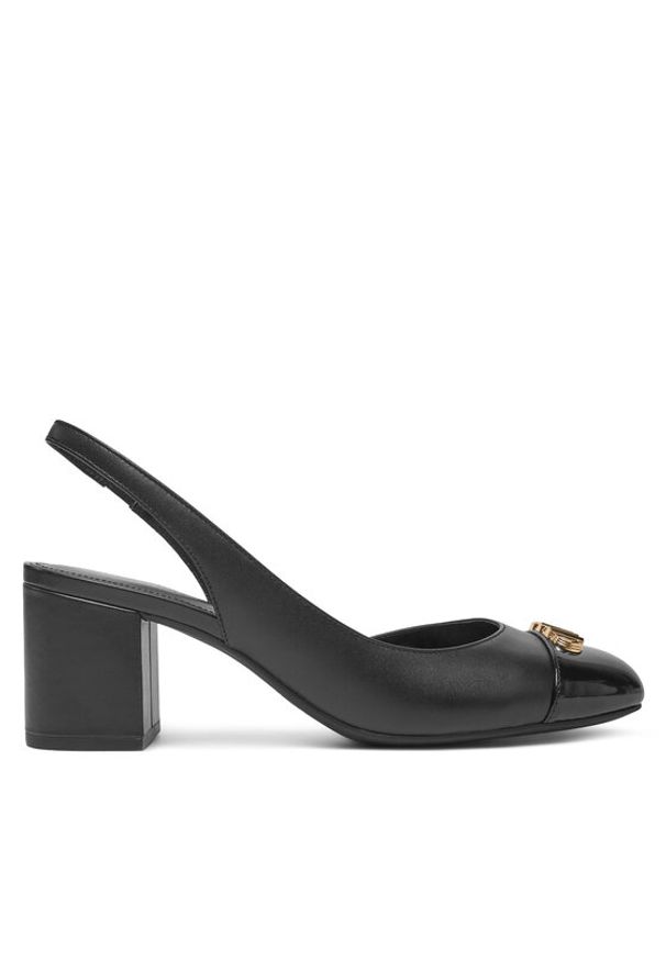 Michael Kors Czółenka Perla Flex Toe Cap Pump 40R5PLMP1L Czarny. Kolor: czarny. Materiał: skóra