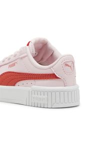 Puma - Niemowlęce sneakersy Carina 2.0 AC PUMA Whisp Of Pink Active Red White. Kolor: czerwony, wielokolorowy, różowy, biały