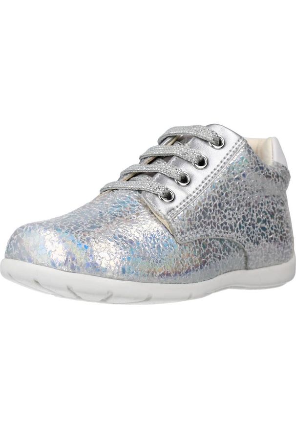 Geox - Buty GEOX B KAYTAN G. B Srebrny. Kolor: szary. Materiał: skóra. Sport: turystyka piesza
