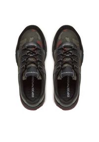 Emporio Armani Sneakersy X4X625 Czarny. Kolor: czarny. Materiał: skóra #6