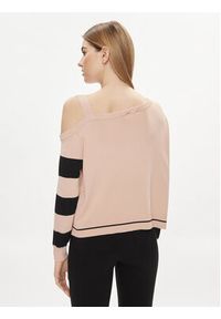 Liu Jo Sweter TA4112 MS36L Różowy Regular Fit. Kolor: różowy. Materiał: wiskoza