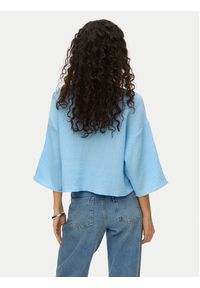 Vero Moda Koszula Natali 10279685 Niebieski Standard Fit. Kolor: niebieski. Materiał: bawełna #4