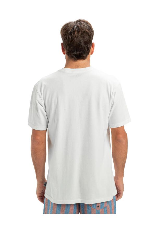 Quiksilver - Koszulka z krótkim rękawem dla Mężczyzn SALT WATER Biały. Kolor: biały. Materiał: materiał, bawełna. Długość rękawa: krótki rękaw. Długość: krótkie
