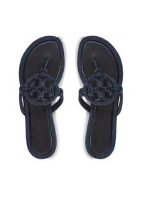 Tory Burch Japonki 152177 Granatowy. Kolor: niebieski. Materiał: skóra #4