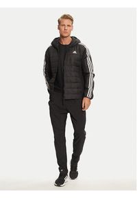 Adidas - adidas Kurtka przejściowa Essentials 3-Stripes Hybrid IN7195 Czarny Regular Fit. Kolor: czarny. Materiał: syntetyk #4