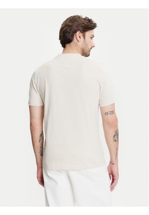TOMMY HILFIGER - Tommy Hilfiger T-Shirt Brand Love MW0MW40324 Beżowy Regular Fit. Kolor: beżowy. Materiał: bawełna