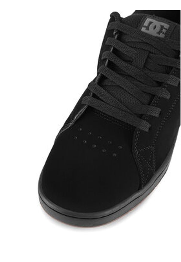 DC Shoes Sneakersy GAVELER ADYS100536-BGM Czarny. Kolor: czarny. Materiał: skóra