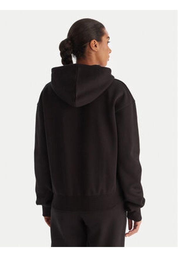 Reebok Bluza Cali RK25174CCW Czarny Regular Fit. Kolor: czarny. Materiał: bawełna