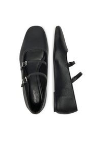 DeeZee Baleriny DZRP0468-10 Czarny. Kolor: czarny. Materiał: skóra