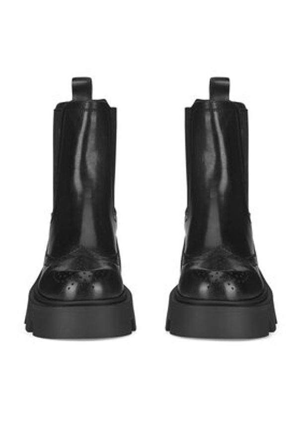 Badura Sztyblety WFA3150-2Z Czarny. Kolor: czarny. Materiał: skóra