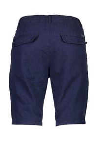 Lindbergh Szorty materiałowe 30-508003 Granatowy Relaxed Fit. Kolor: niebieski. Materiał: bawełna, len #6