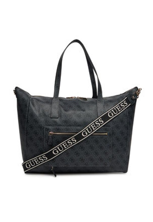Guess Torba weekendowa Latona Travel TWLB92 11017 Czarny. Kolor: czarny. Materiał: skóra