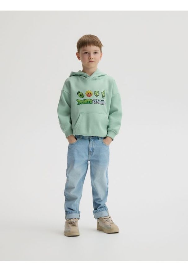 Reserved - Bluza PLANTS VS ZOMBIES - jasnozielony. Kolor: zielony. Materiał: dzianina, bawełna