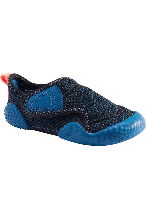 DOMYOS - Buty dla dzieci Domyos 580 Babylight. Zapięcie: rzepy. Kolor: wielokolorowy, niebieski, turkusowy, czarny, różowy. Materiał: materiał