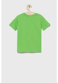 Hype T-shirt dziecięcy kolor zielony wzorzysty. Okazja: na co dzień. Kolor: zielony. Materiał: dzianina. Wzór: nadruk. Styl: casual #7