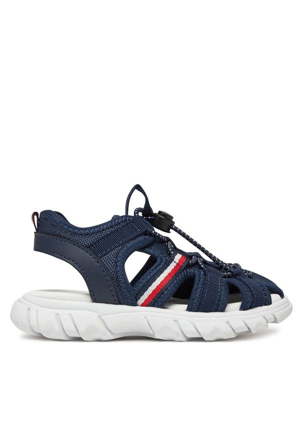 TOMMY HILFIGER - Sandały Tommy Hilfiger. Kolor: niebieski